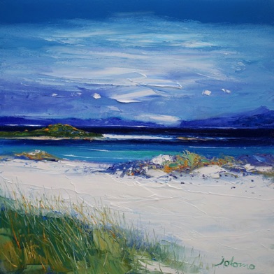 Quiet summer day on Traigh Bhan Iona 16x16